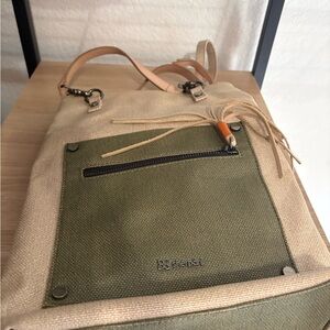 Sherpani Olive and Tan Women's Backpack